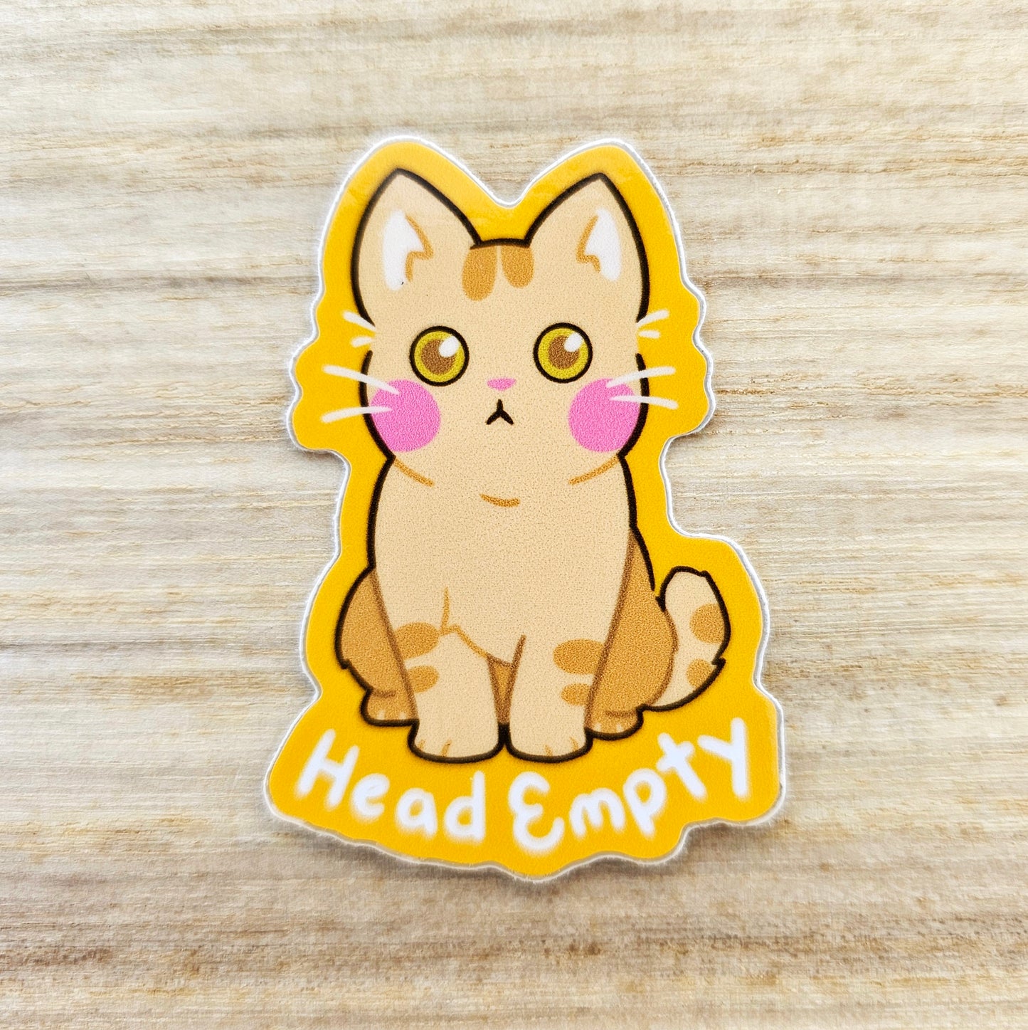 Head Empty Tiny Kitty Sticker
