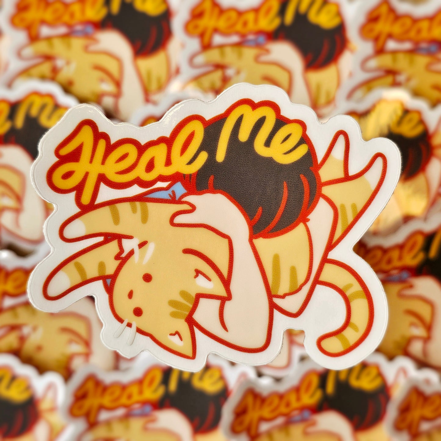 Heal Me Transparent Sticker