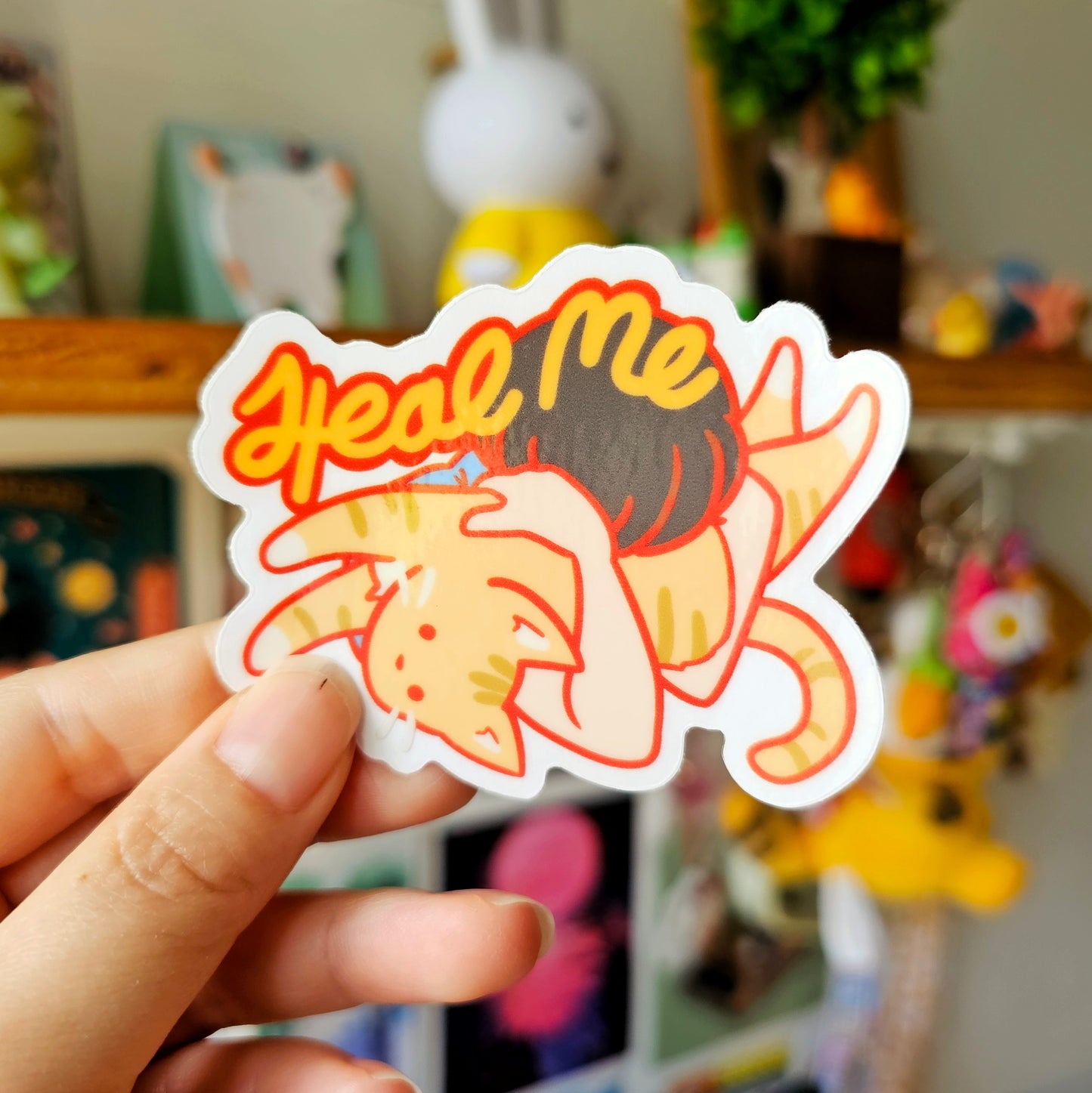 Heal Me Transparent Sticker