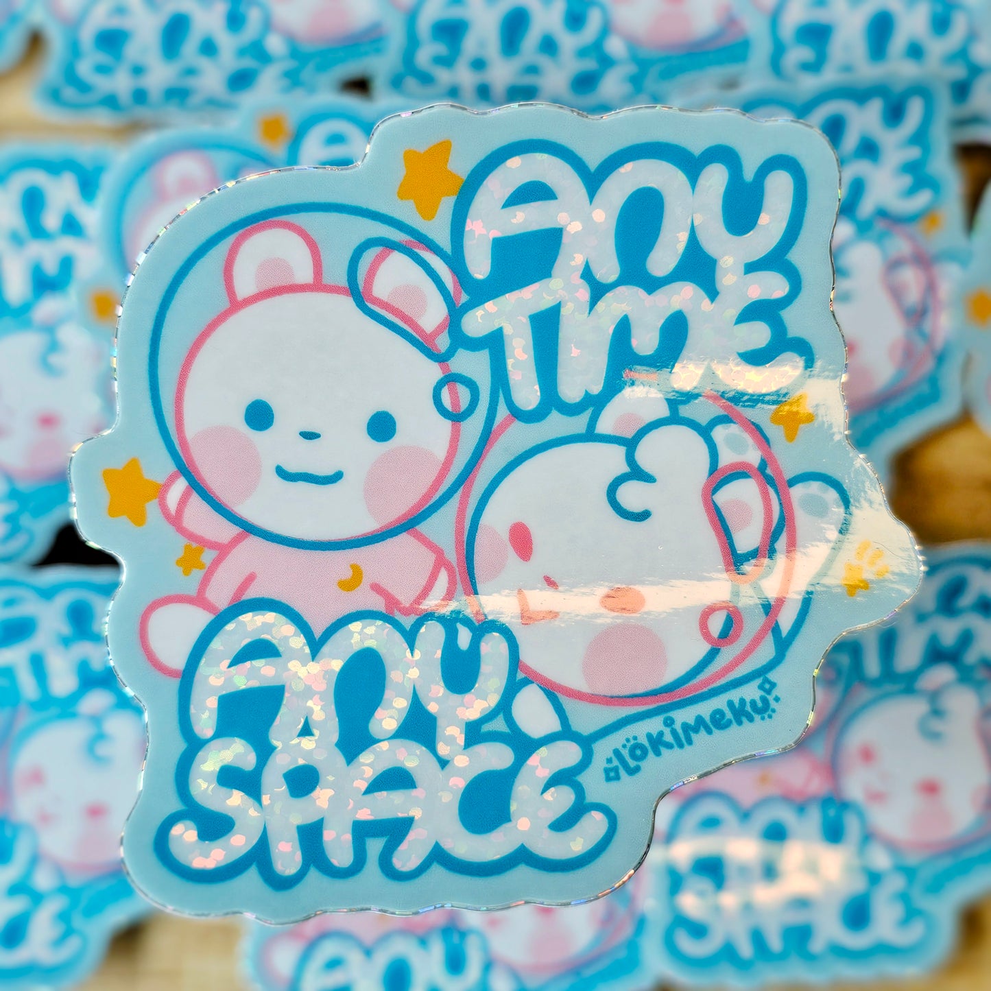 Any Time, Any Space Buns Sticker