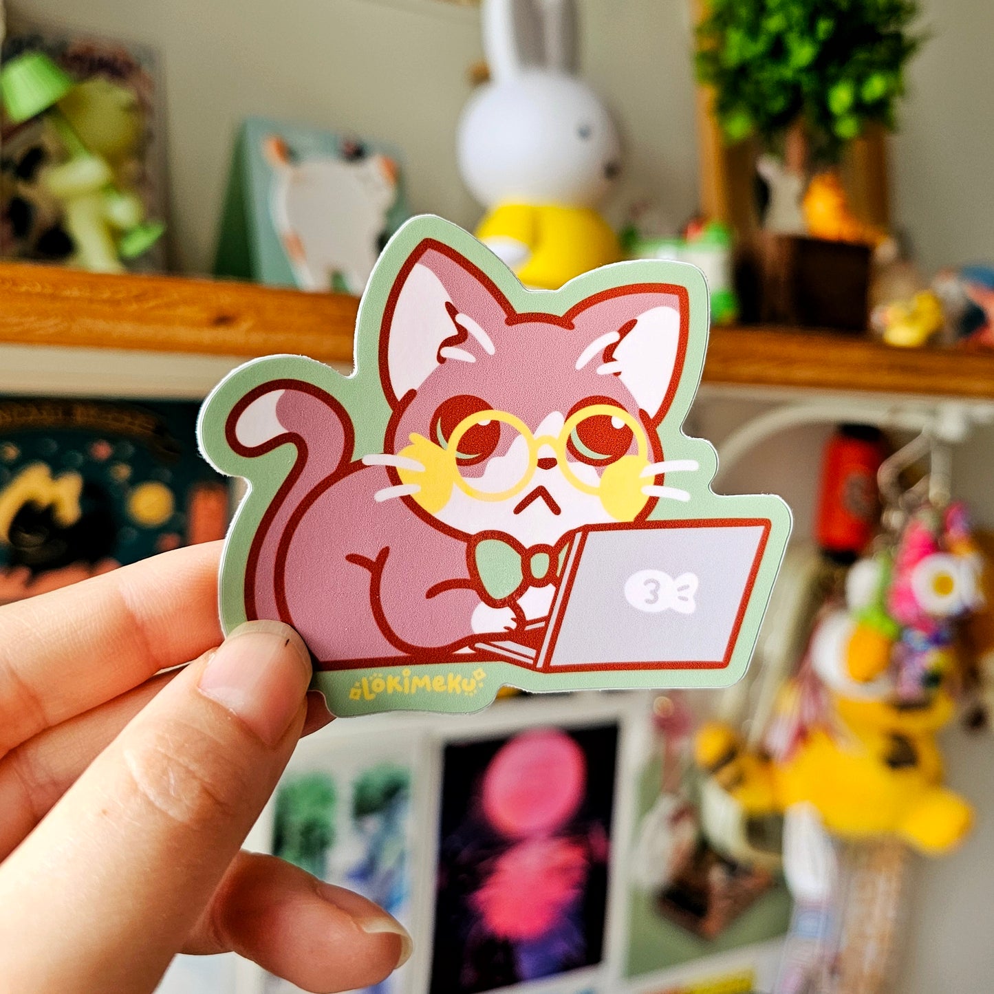 Purr My Email Cat Sticker