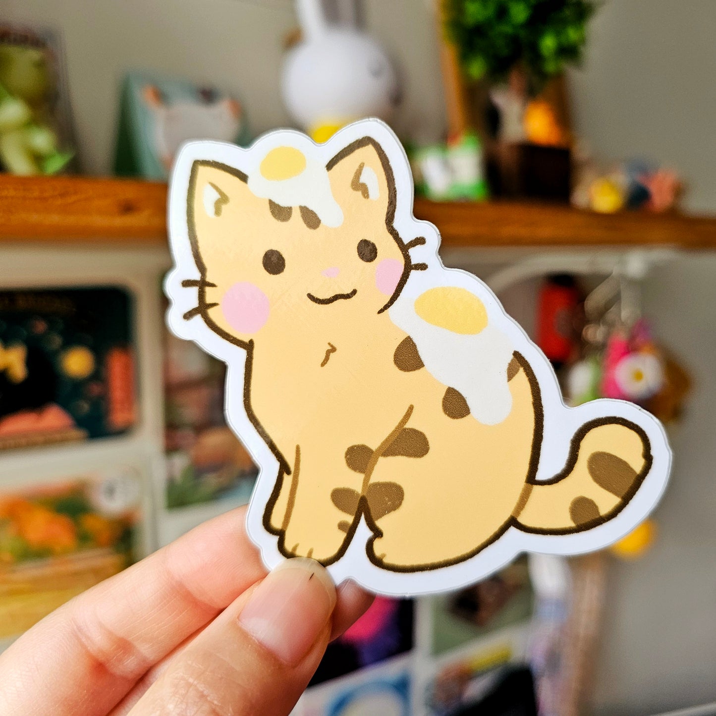 Egg Cat 2 Sticker