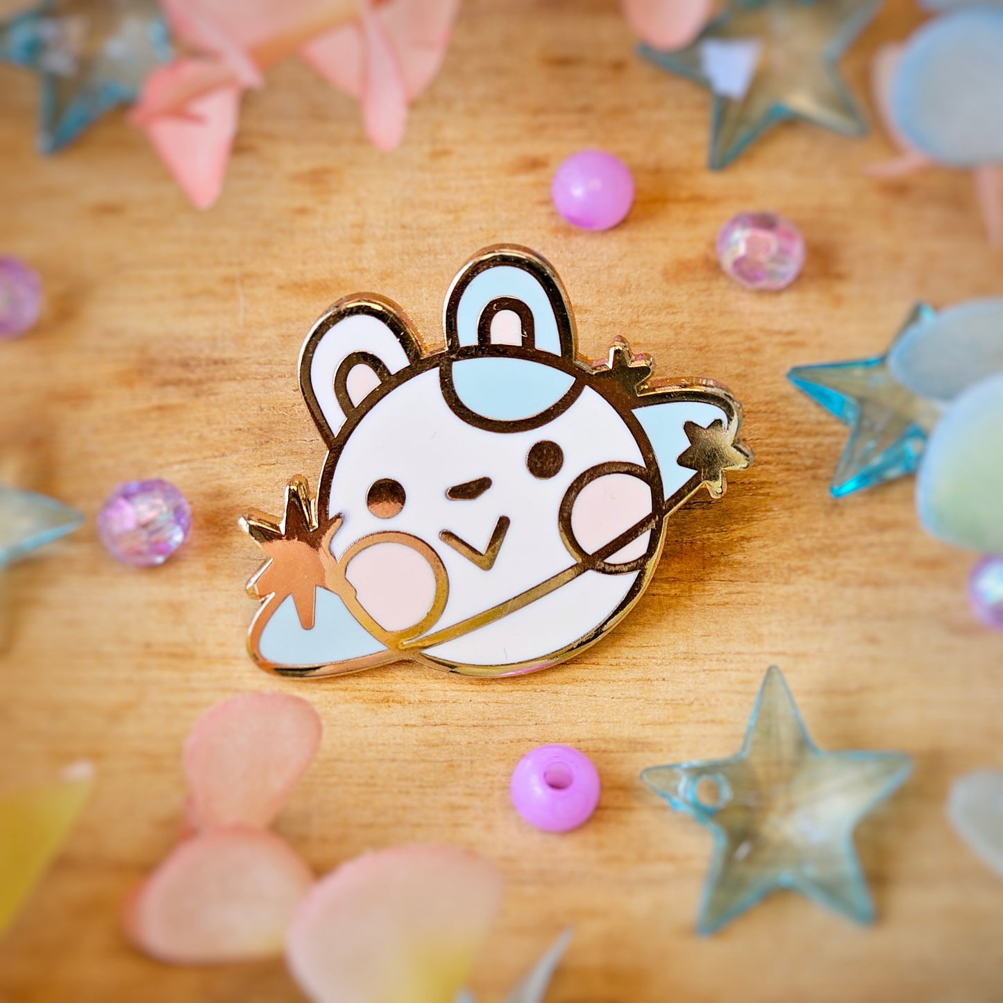 Bun Planet Enamel Pin