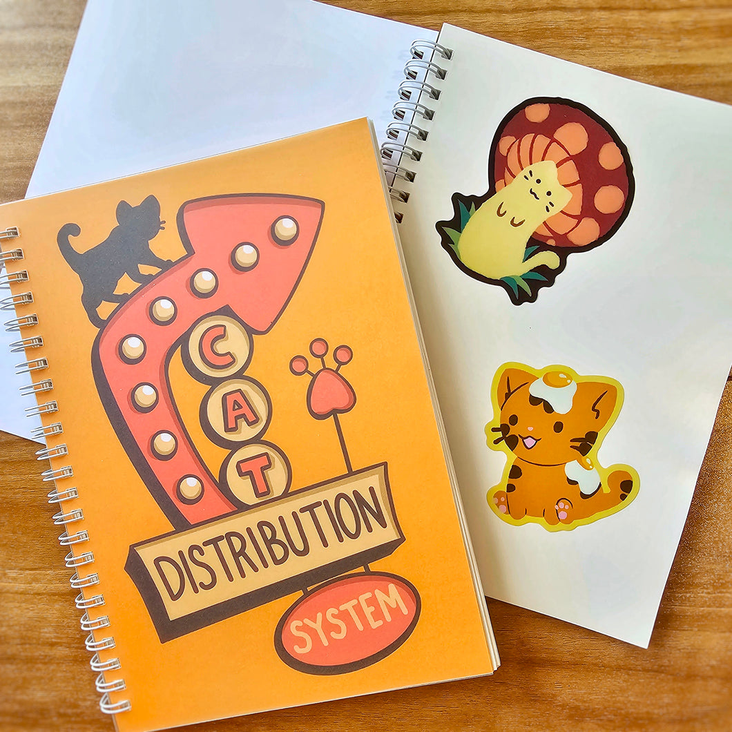 Cat Distribution Reusable Sticker Book