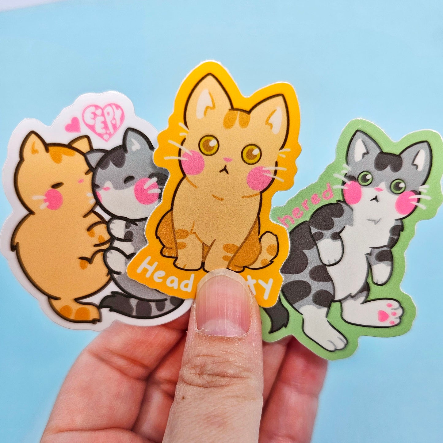 Unbothered Tiny Kitty Sticker