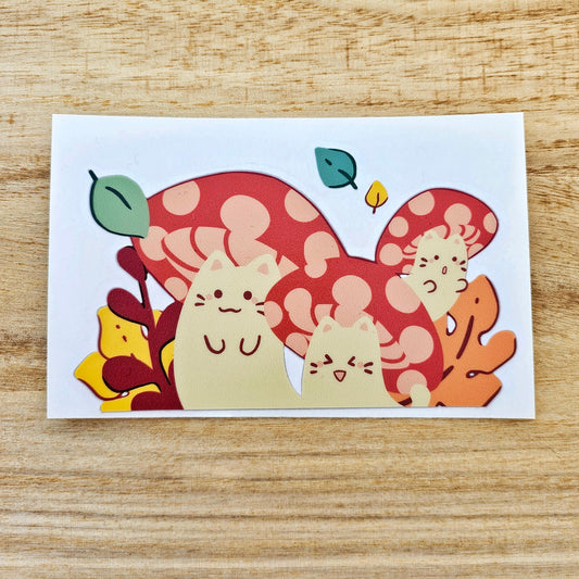 Meowshroom Medley Peeker Decal