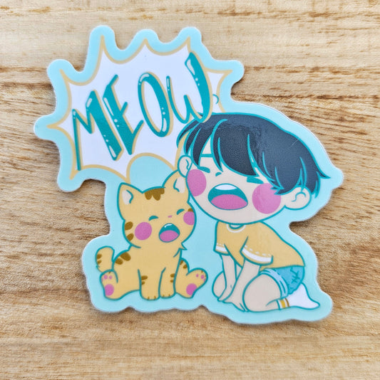 Meow with Me Sticker