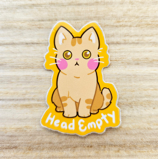 Head Empty Tiny Kitty Sticker