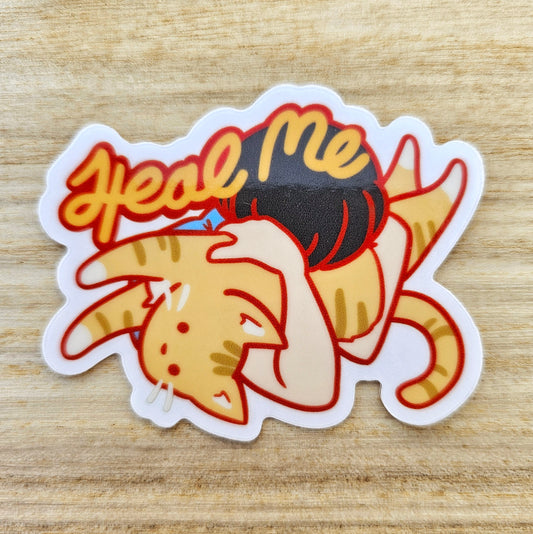 Heal Me Transparent Sticker