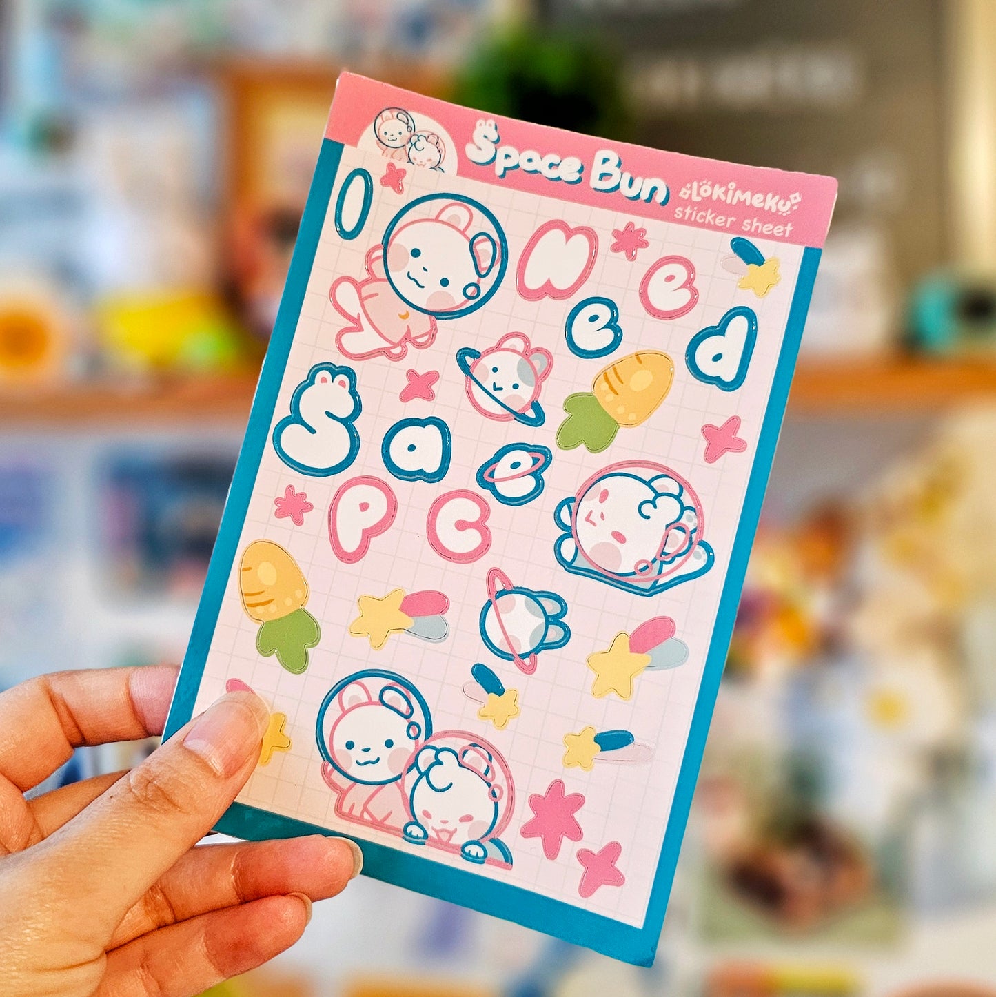 Space Bun Sticker Sheet