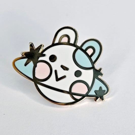 Bun Planet Enamel Pin