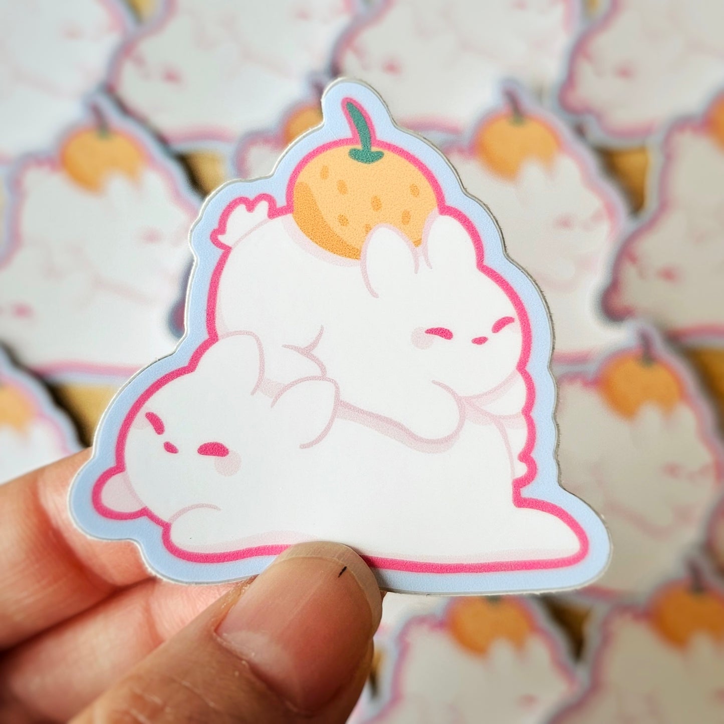 Mochi Rabbits Small Sticker