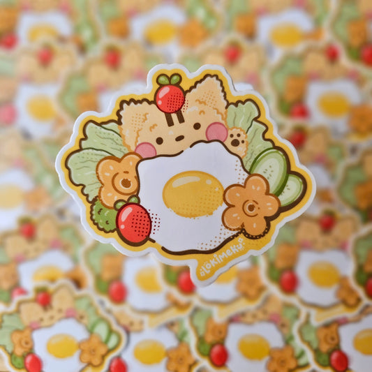 Bento Egg Cat Sticker