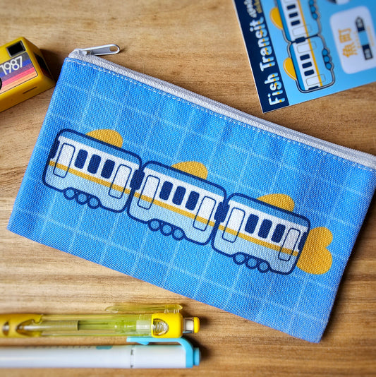 Fish Train Trinket Pouch