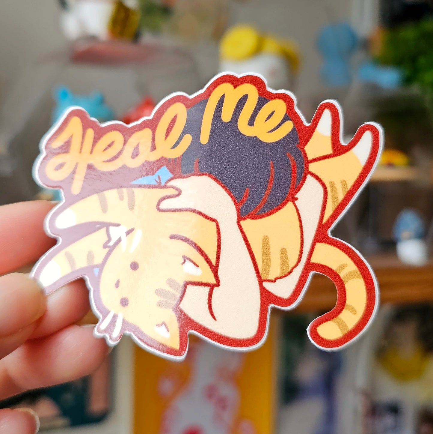 Heal Me Cat Sticker