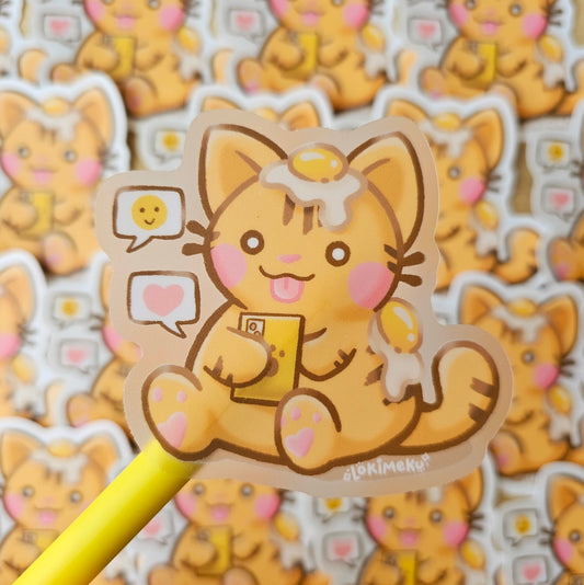 My Friends Live on My Phone Transparent Sticker