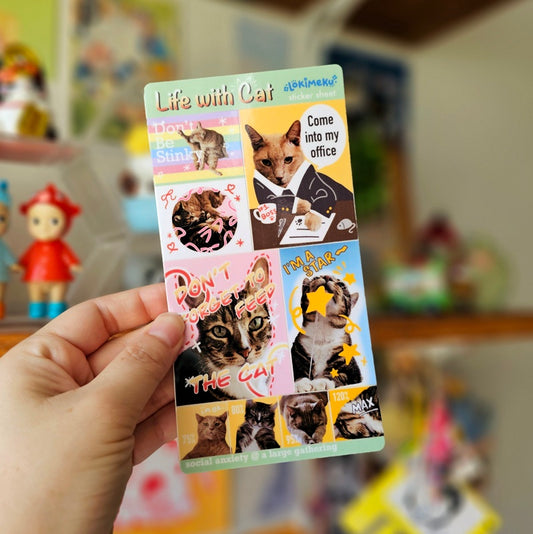 Life with Cat Sticker Sheet