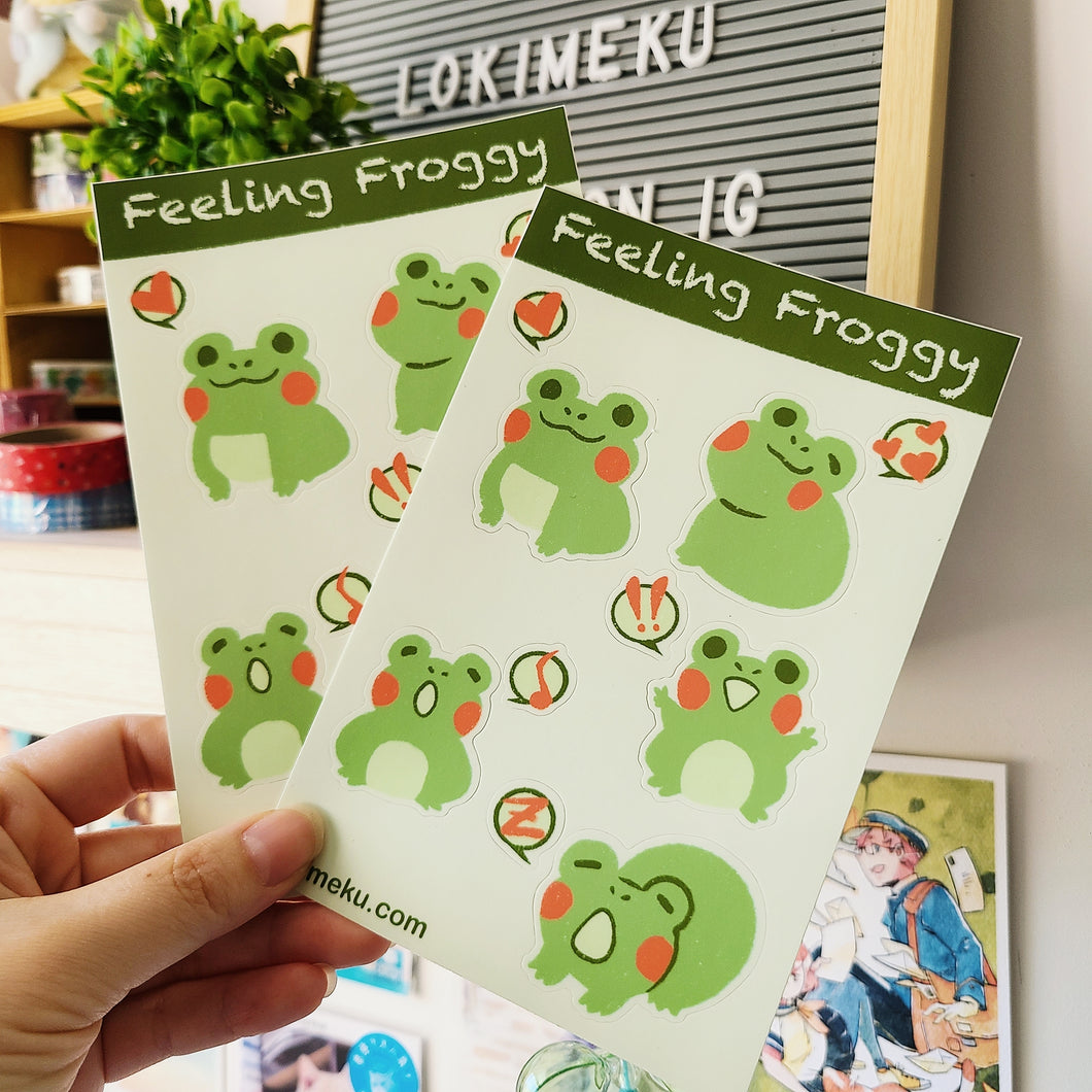Froggy Feelings Sticker Sheet